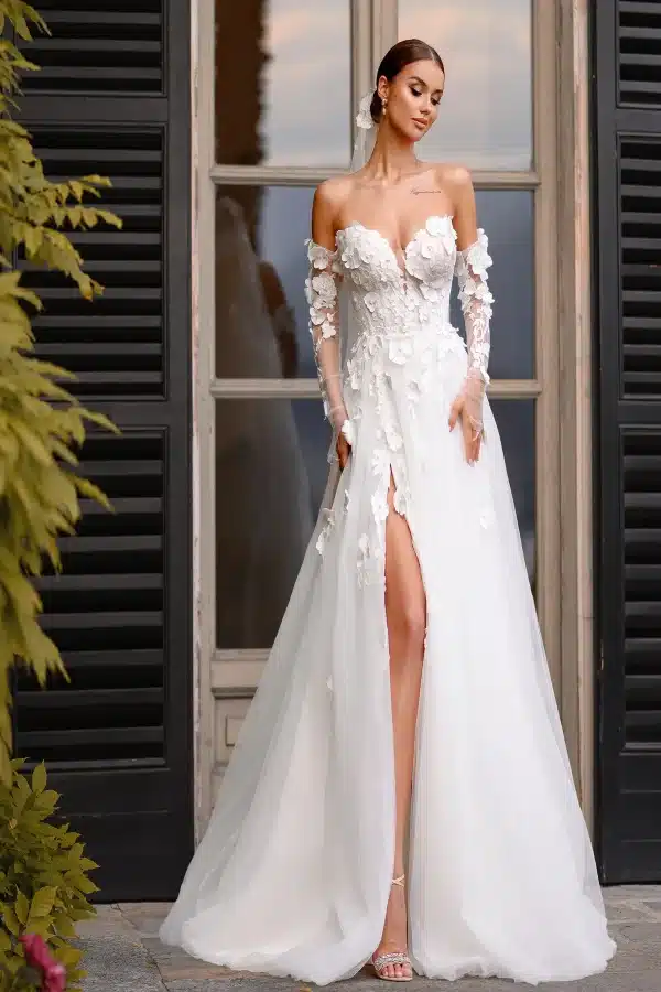 νυφικό με δαντέλα - Bridal Art